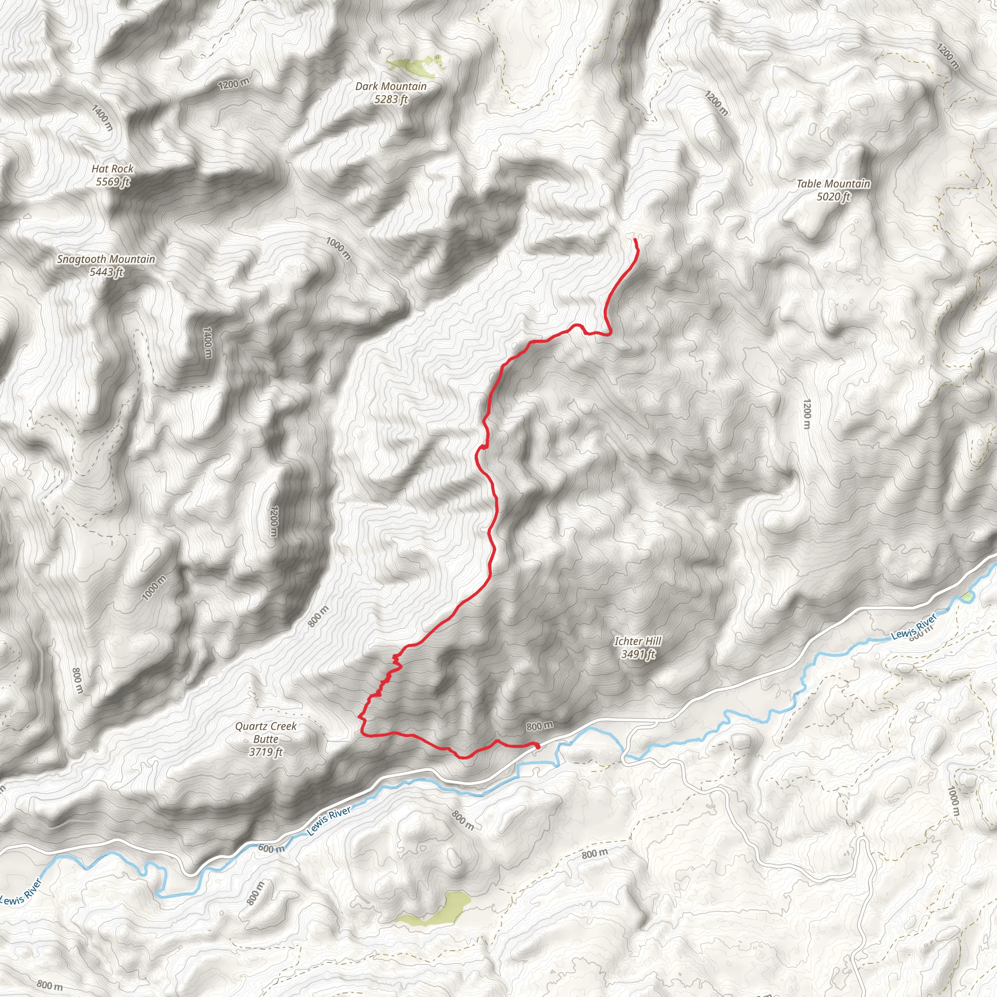 Summit Prairie Trail mobile static map