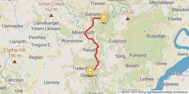 Wye Valley Walk stage 2 Map