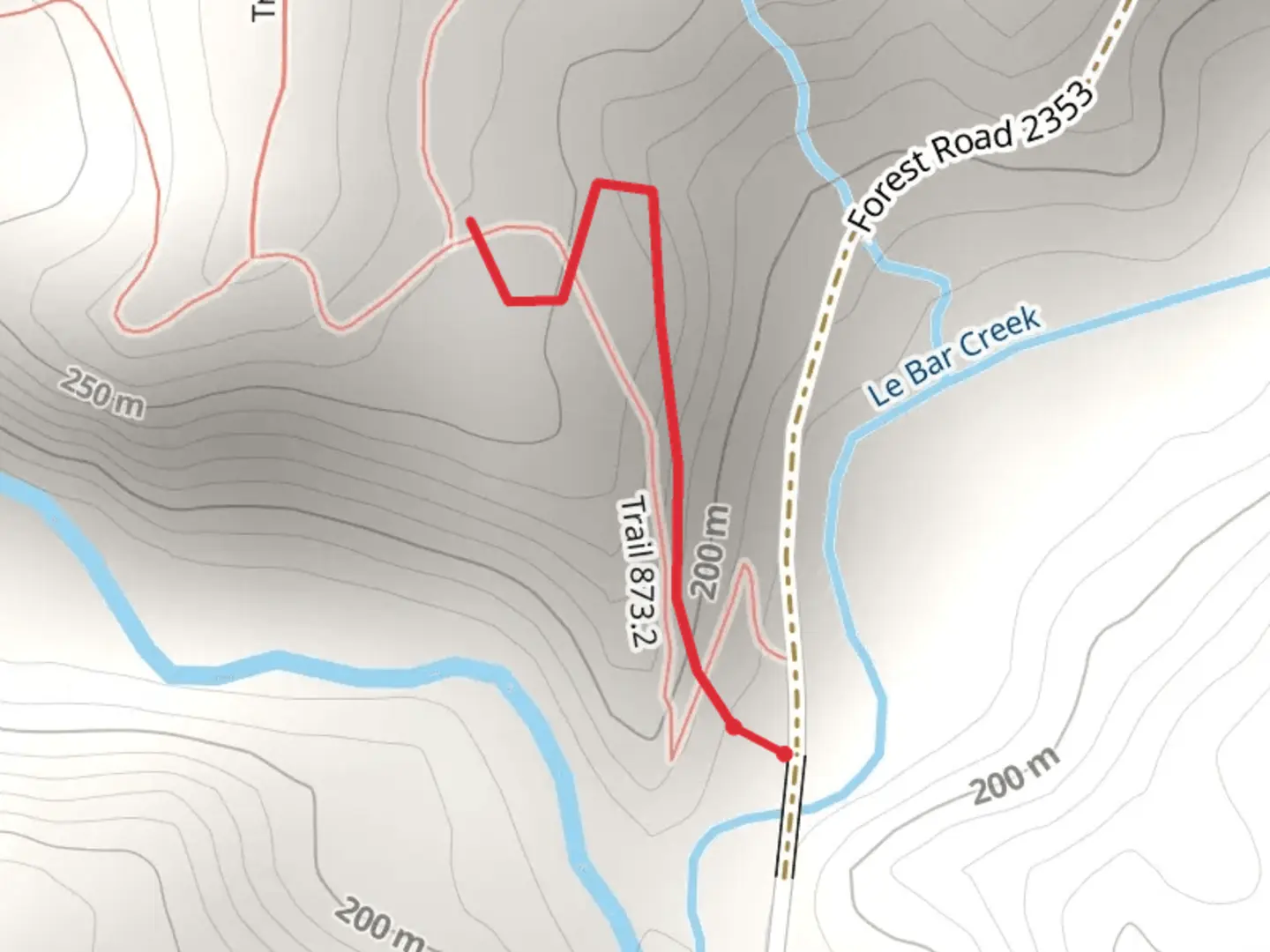 An image depicting the trail Lower Sf Skokomish - Lebar Creek Trail and its surrounding area.