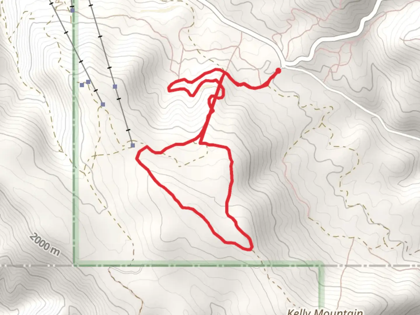 An image depicting the trail Crystal Cruise - Nordic Loop and its surrounding area.