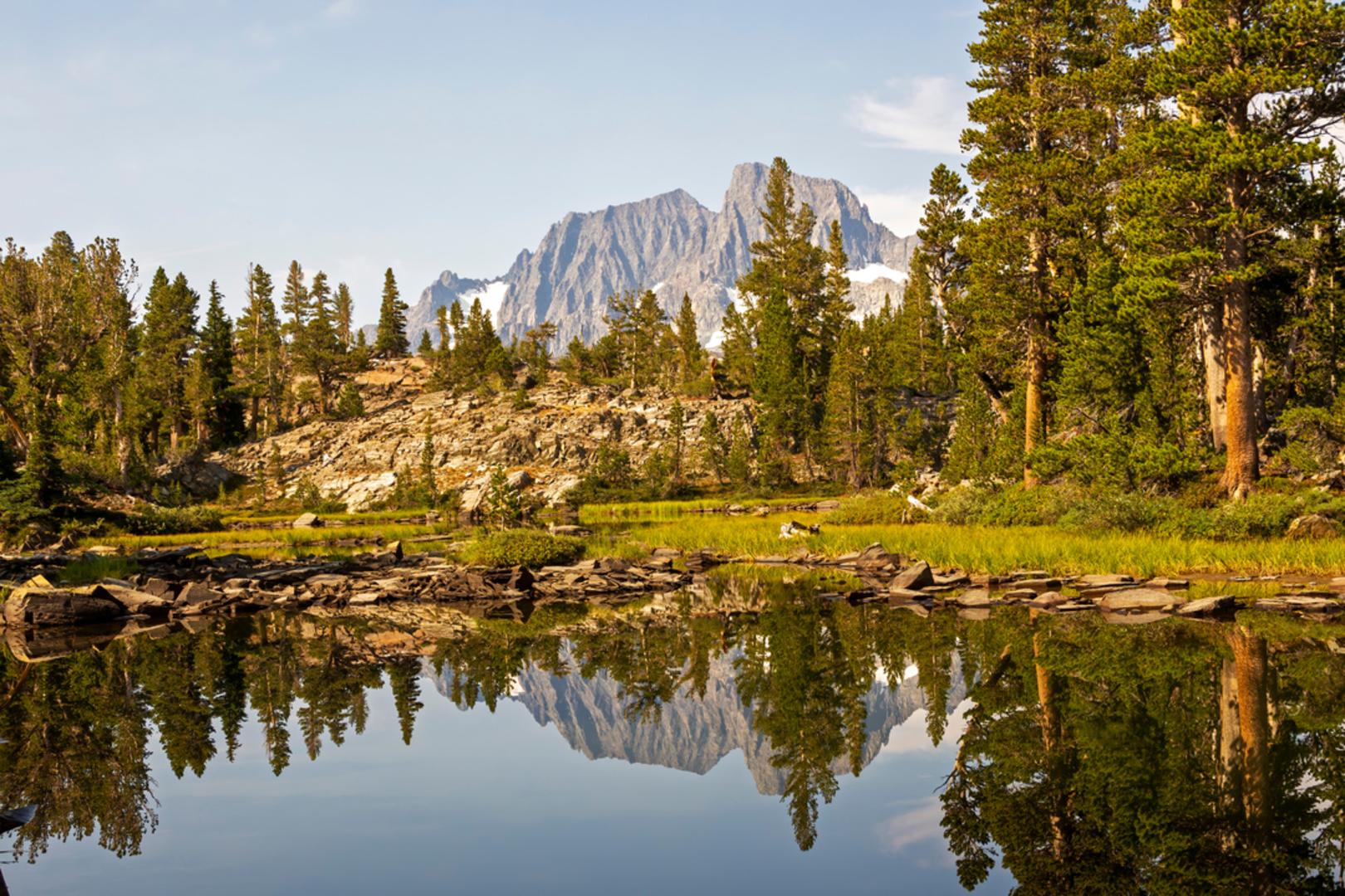 An image depicting the trail Clark Lakes via Rush Creek Trail and its surrounding area.