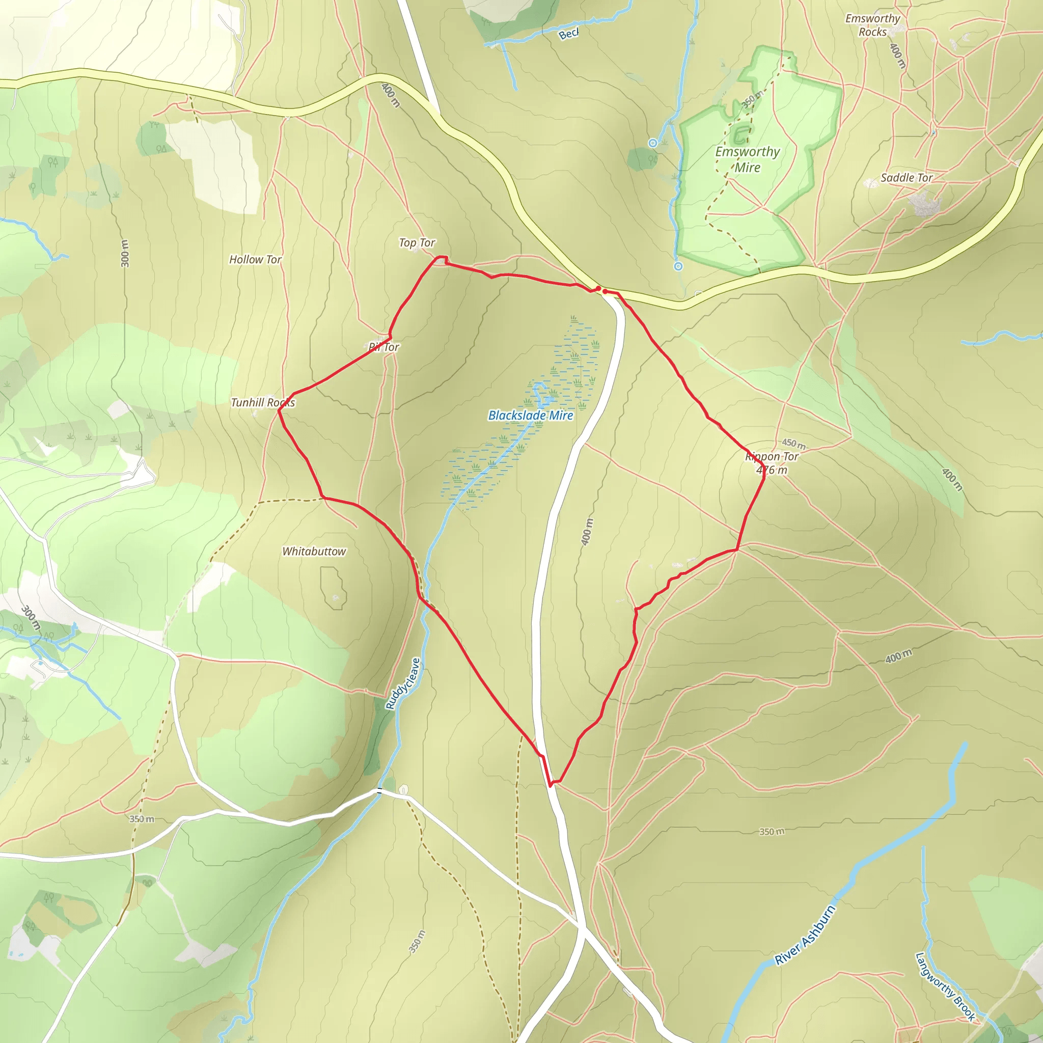 Heights of the Bronze Age Walk mobile static map