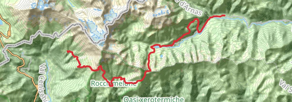Via Alpina - Blue Trail stage 15 Map