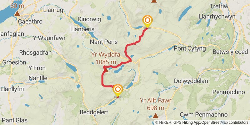 Snowdonia to the Gower Walk stage 3 Map