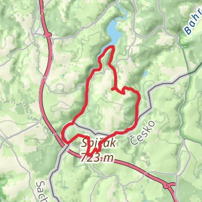 Oelsen Loop via Vorsperre and Spicak mobile static map