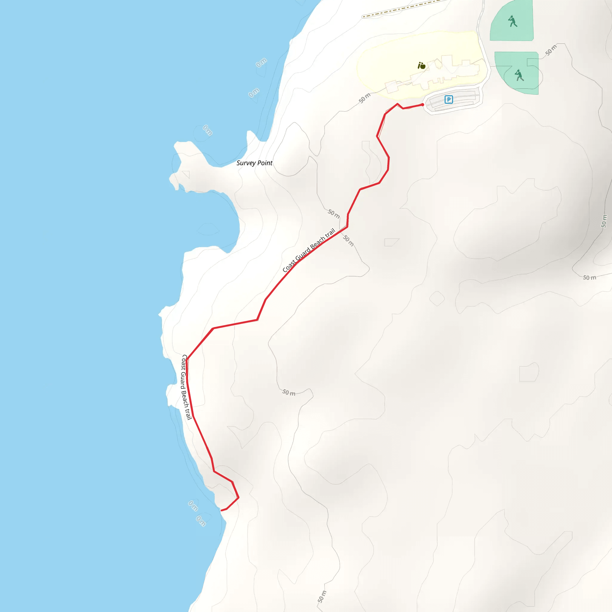 Coast Guard Beach Trail mobile static map