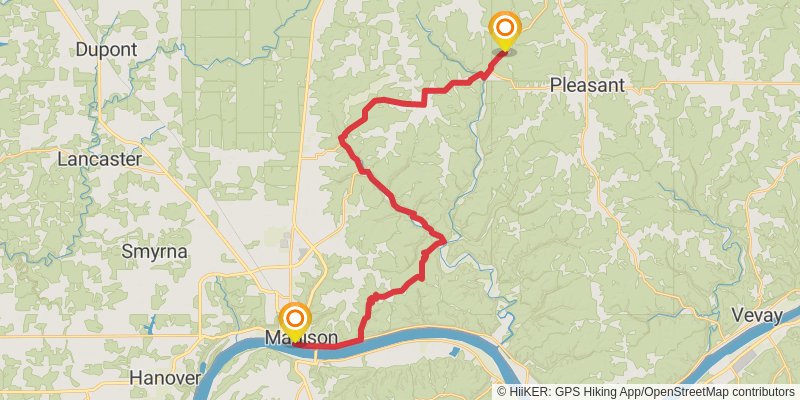 American Discovery Trail - South stage 3 Map