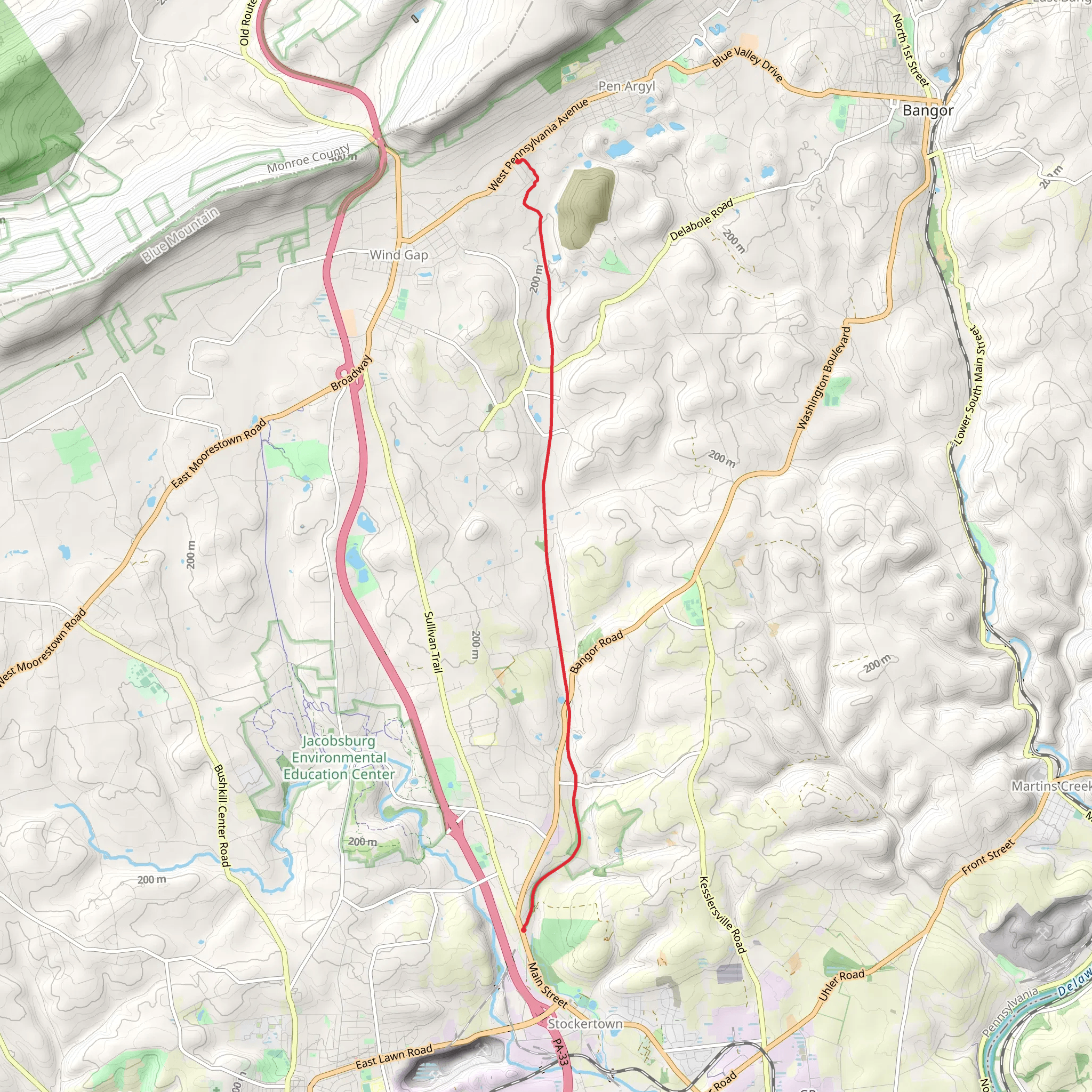 Plainfield Township Recreational Trail mobile static map