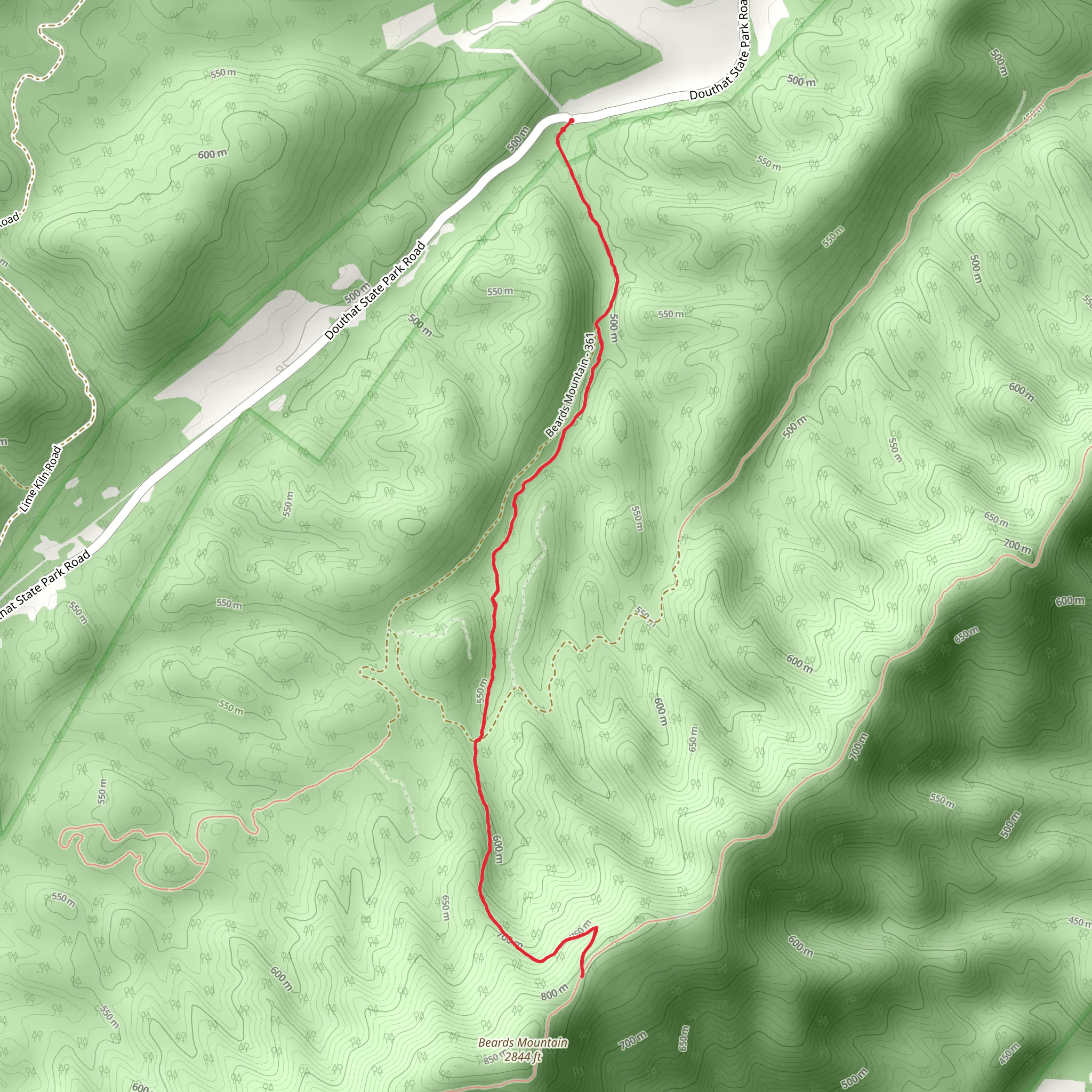 Gilliam Trail mobile static map