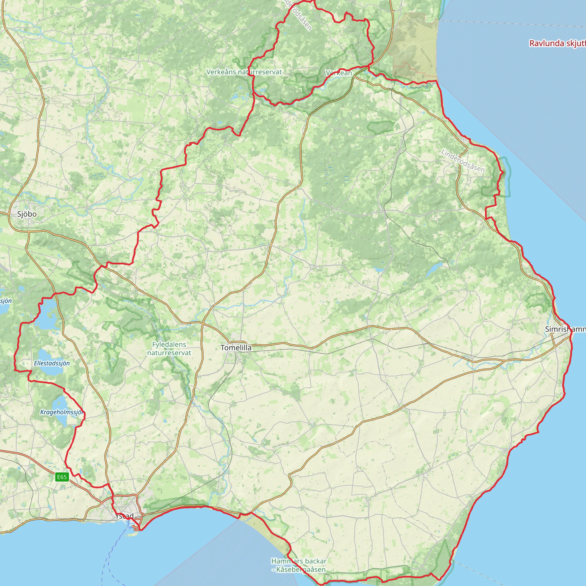 Skåneleden 4 mobile static map