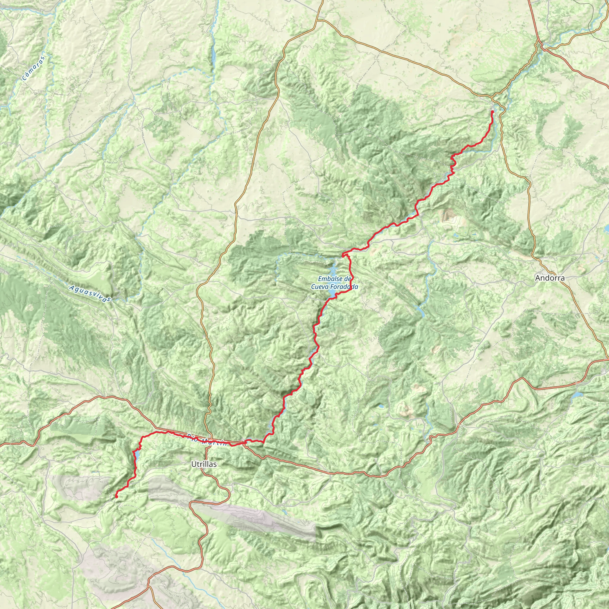 GR 262 - Río Martín mobile static map