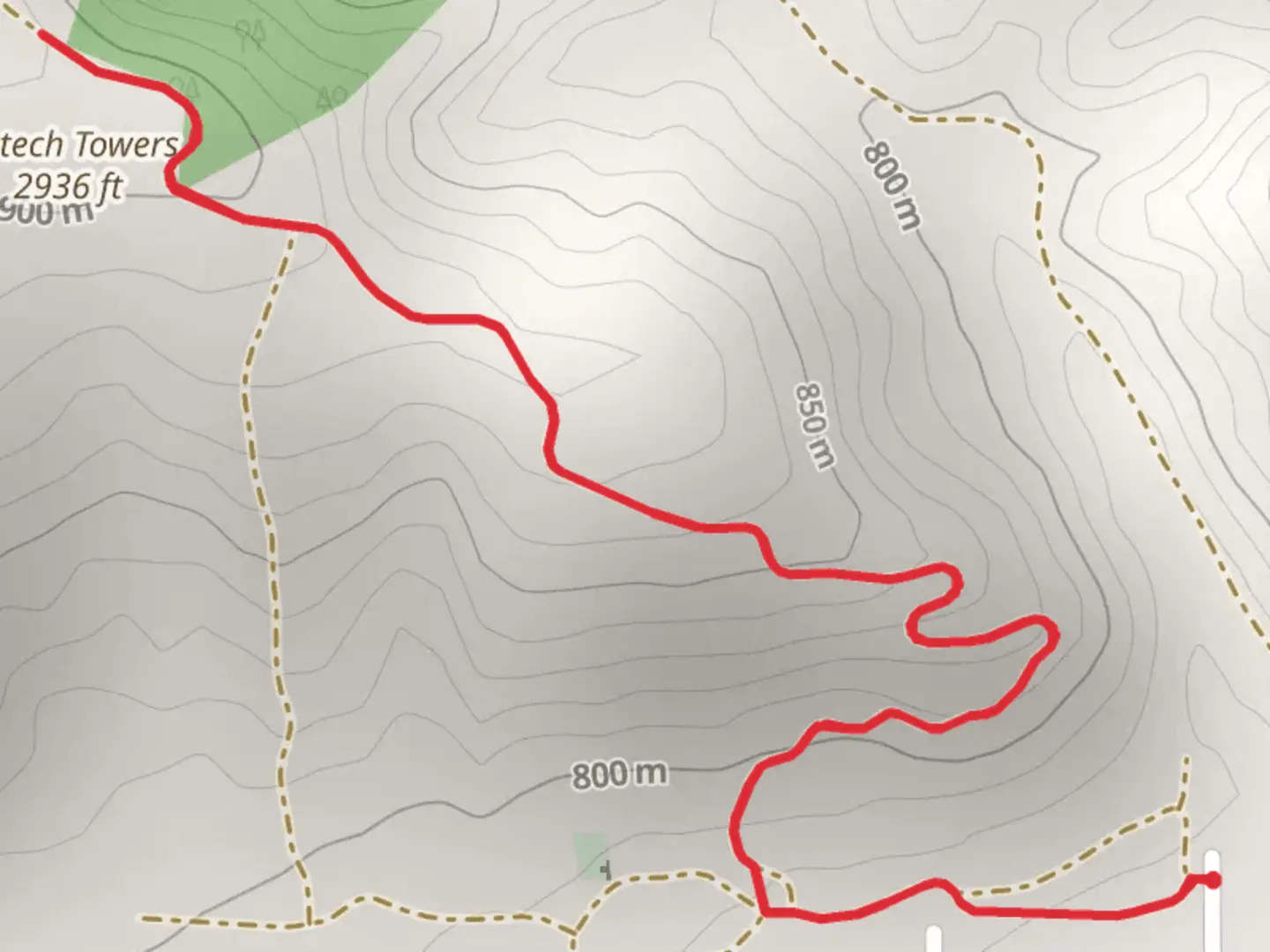 An image depicting the trail Airtech Towers and its surrounding area.