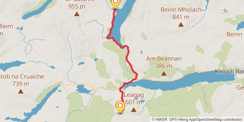Stevenson Way stage 14 Map