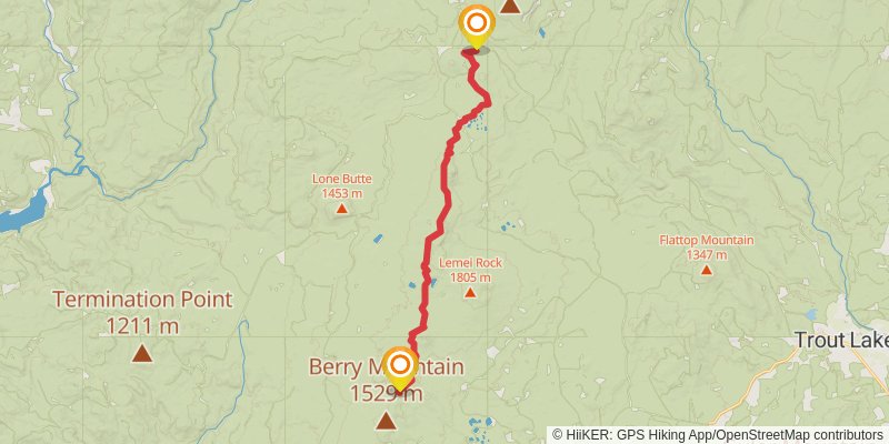 Ultra Pedestrian North Loop stage 164 Map