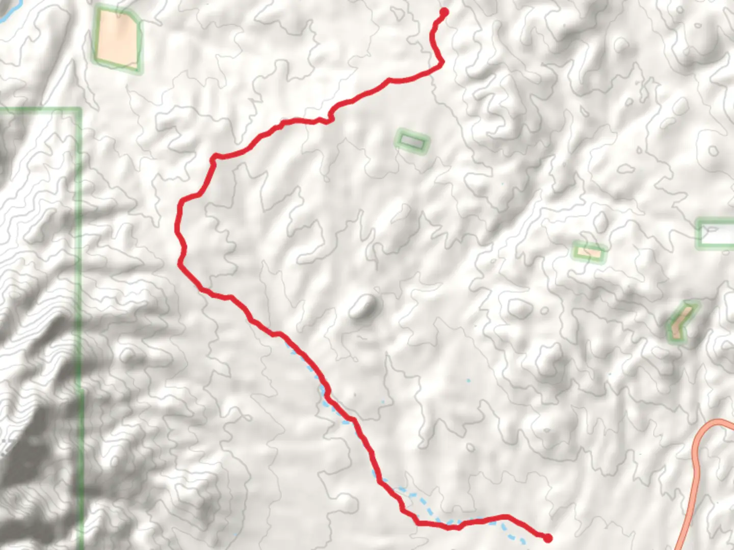 An image depicting the trail Gold Hill - Rye Creek and its surrounding area.