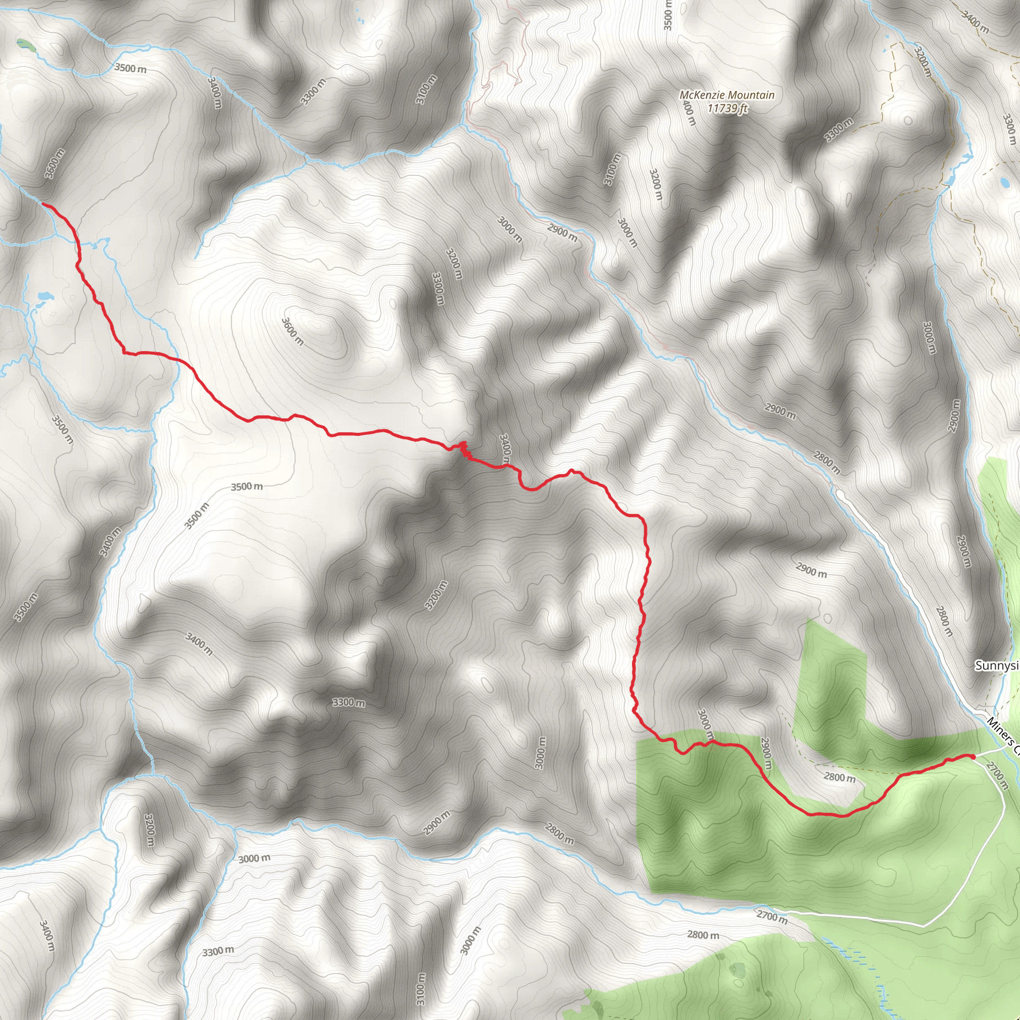 Mckenzie Trail mobile static map