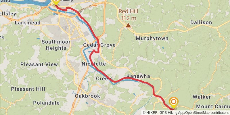 American Discovery Trail North Route stage 47 Map