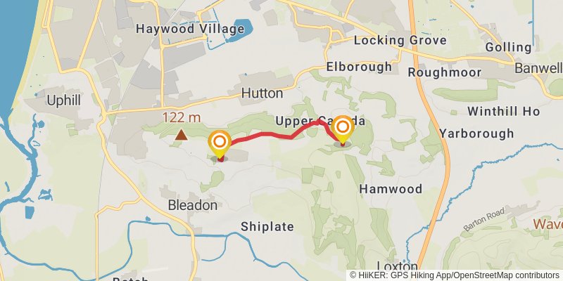 Mendip Way alt 2 Map