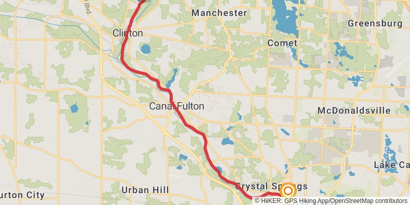 Ohio Erie Canal Towpath Trail stage 5 Map