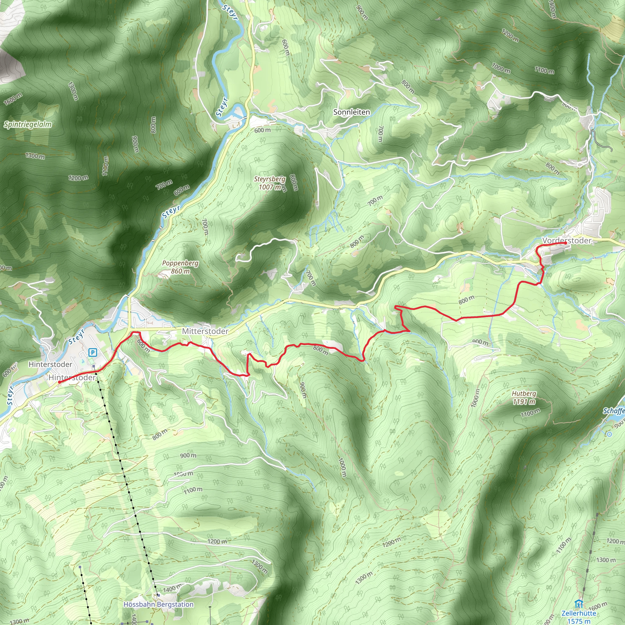 Vorderstoder - Hinterstoder mobile static map
