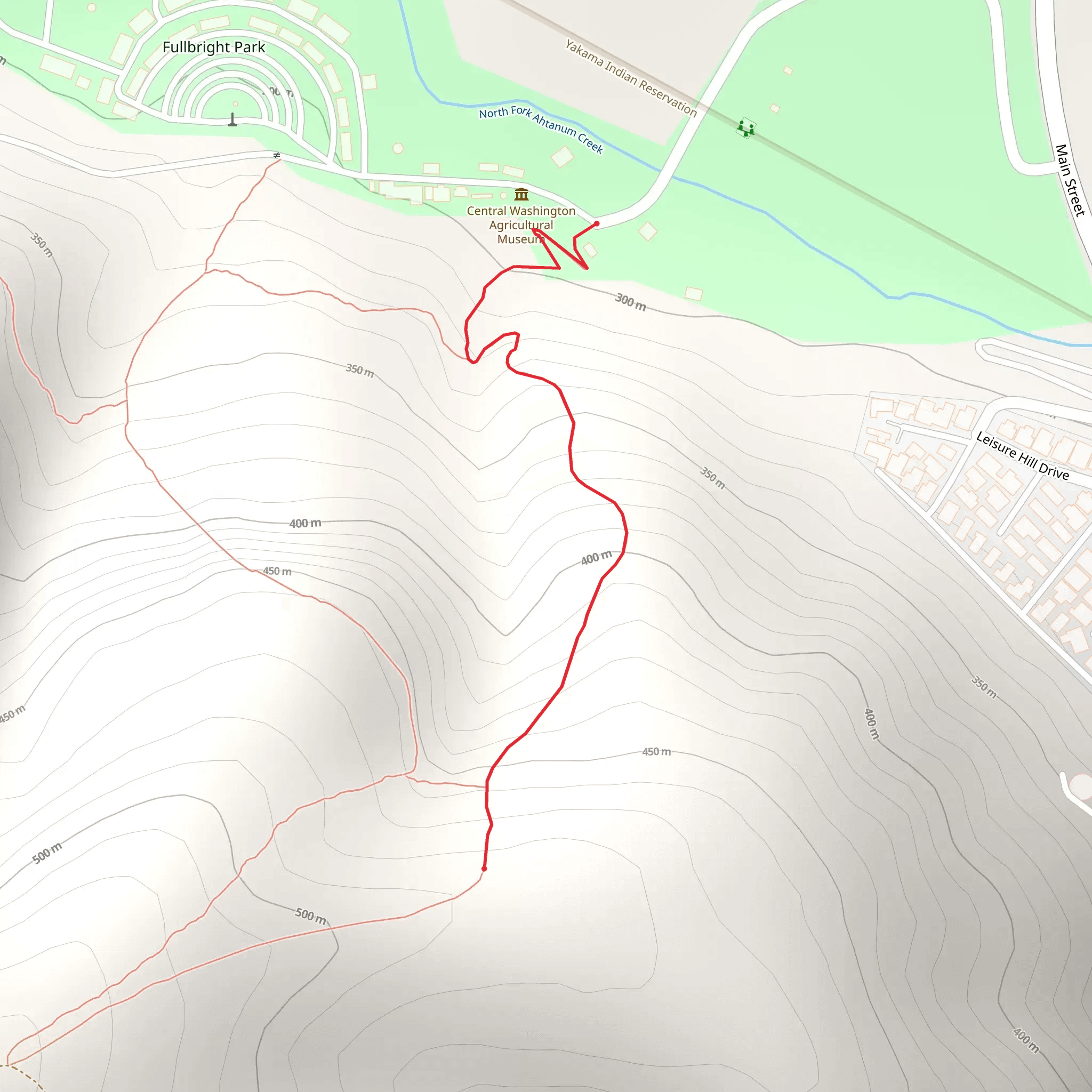 North Fork Ahtanum Creek Walk mobile static map