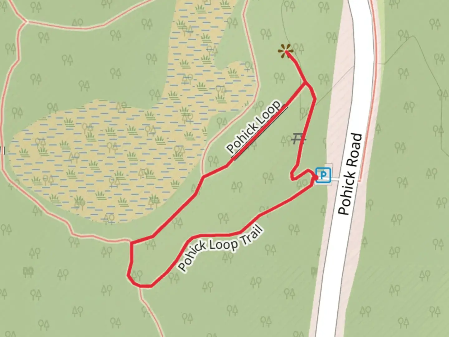 An image depicting the trail Pohick Loop Trail and its surrounding area.