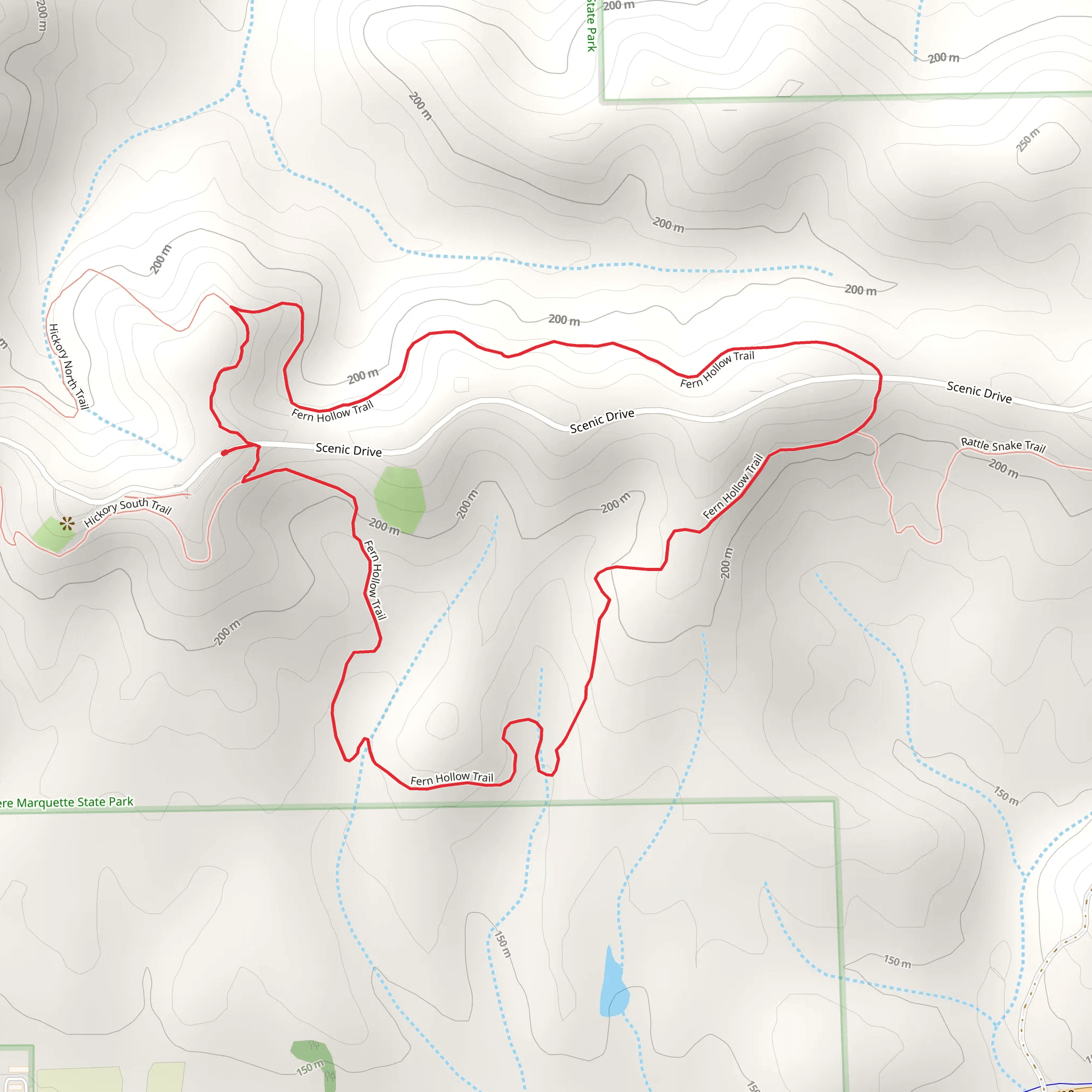 Loop around Scenic Drive mobile static map