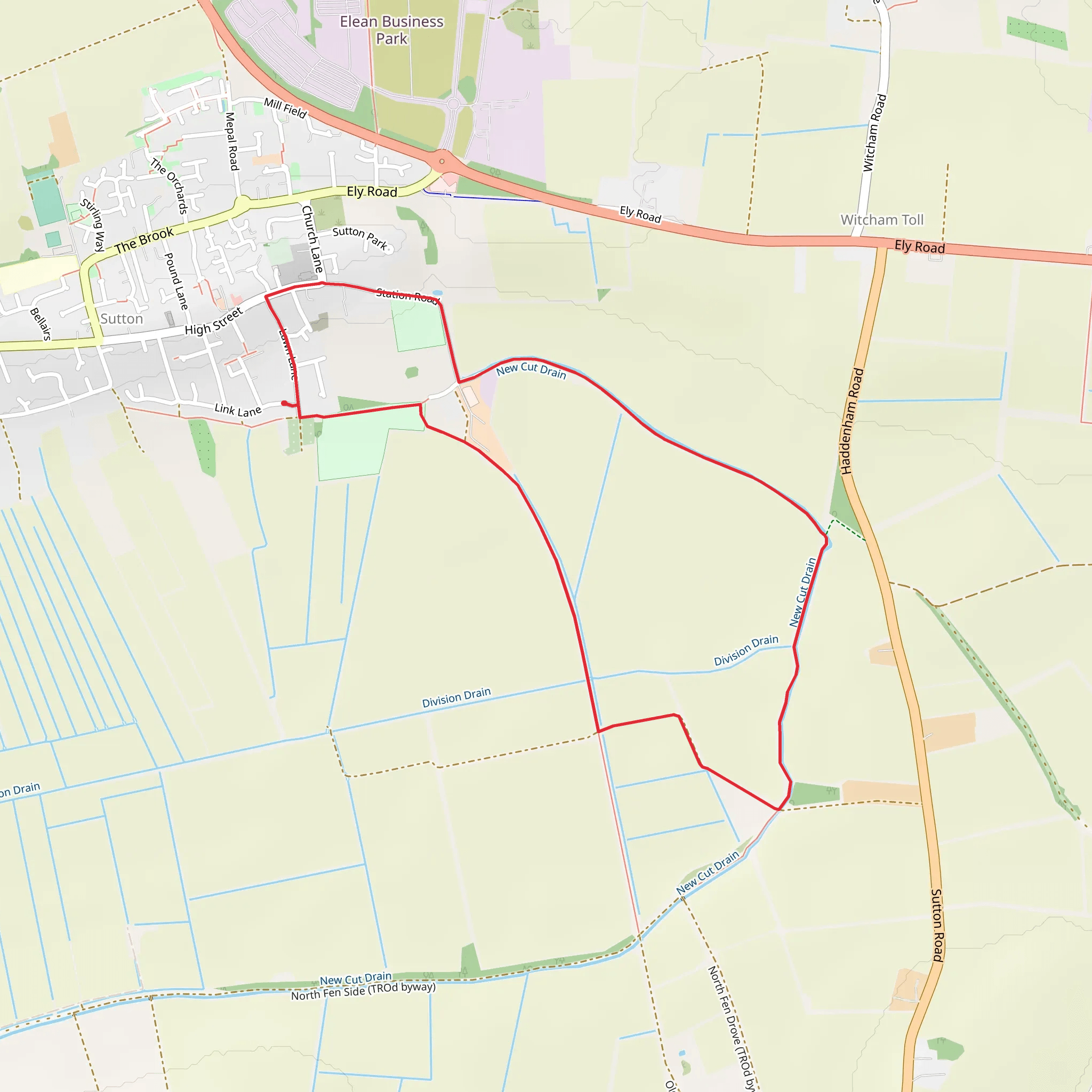 Recreation Wood Loop mobile static map
