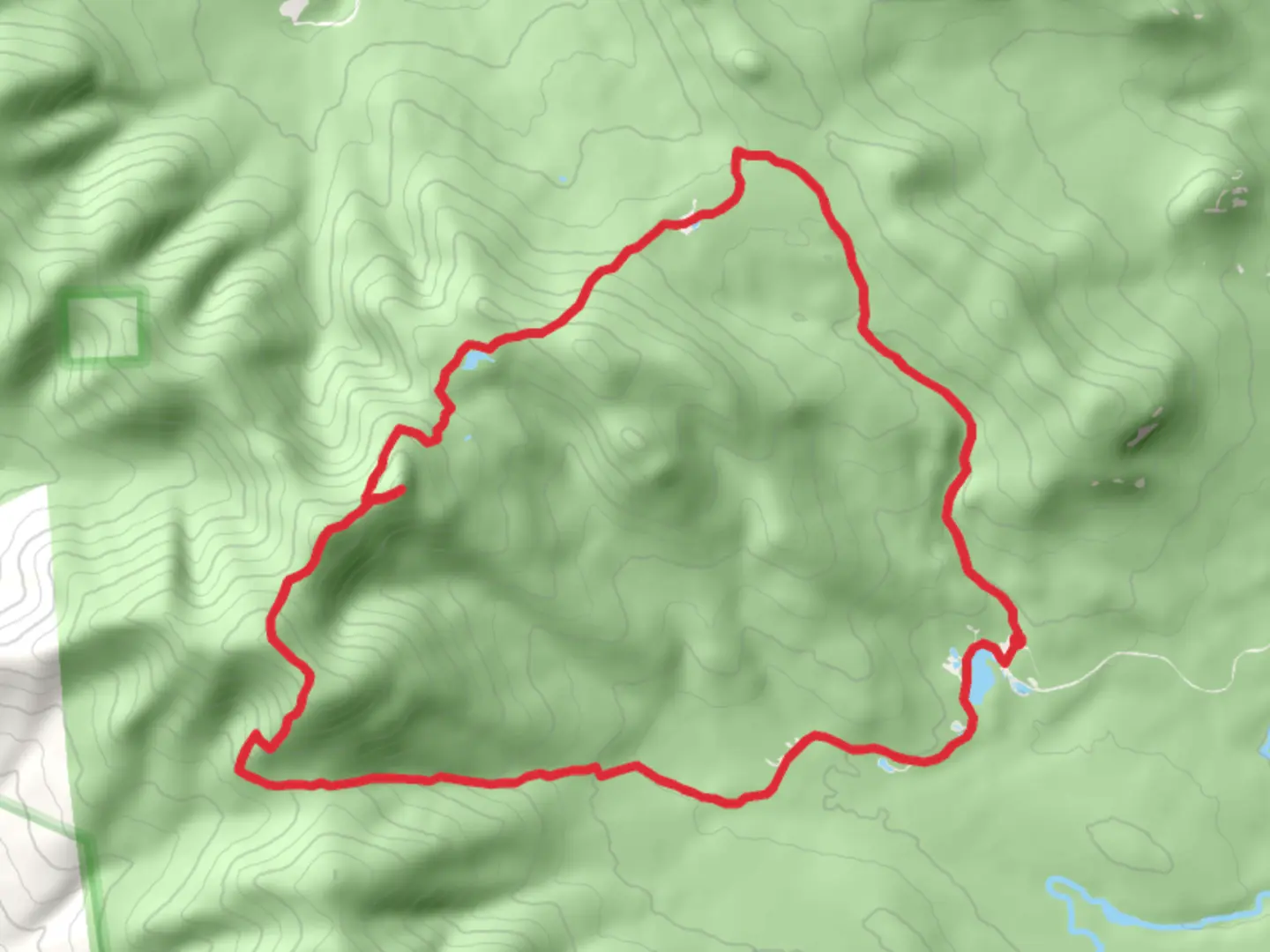 An image depicting the trail The Horn and Mount Cabot Loop via Cohos Trail and its surrounding area.