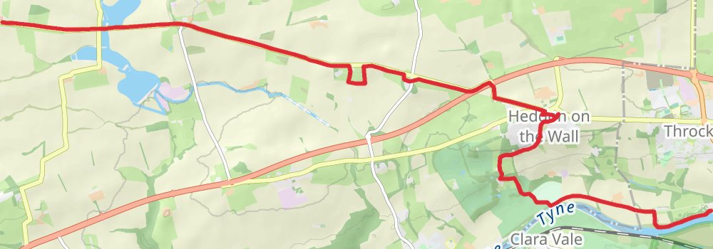 Hadrian’s Wall Path (West to East) 9-Day Gentle Tour (Hillwalk Tours) stage 6 Map