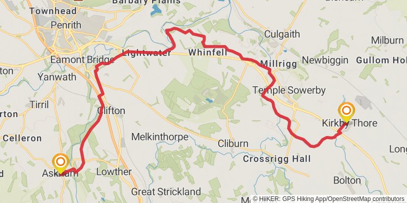 Hadrian's High Way stage 5 Map