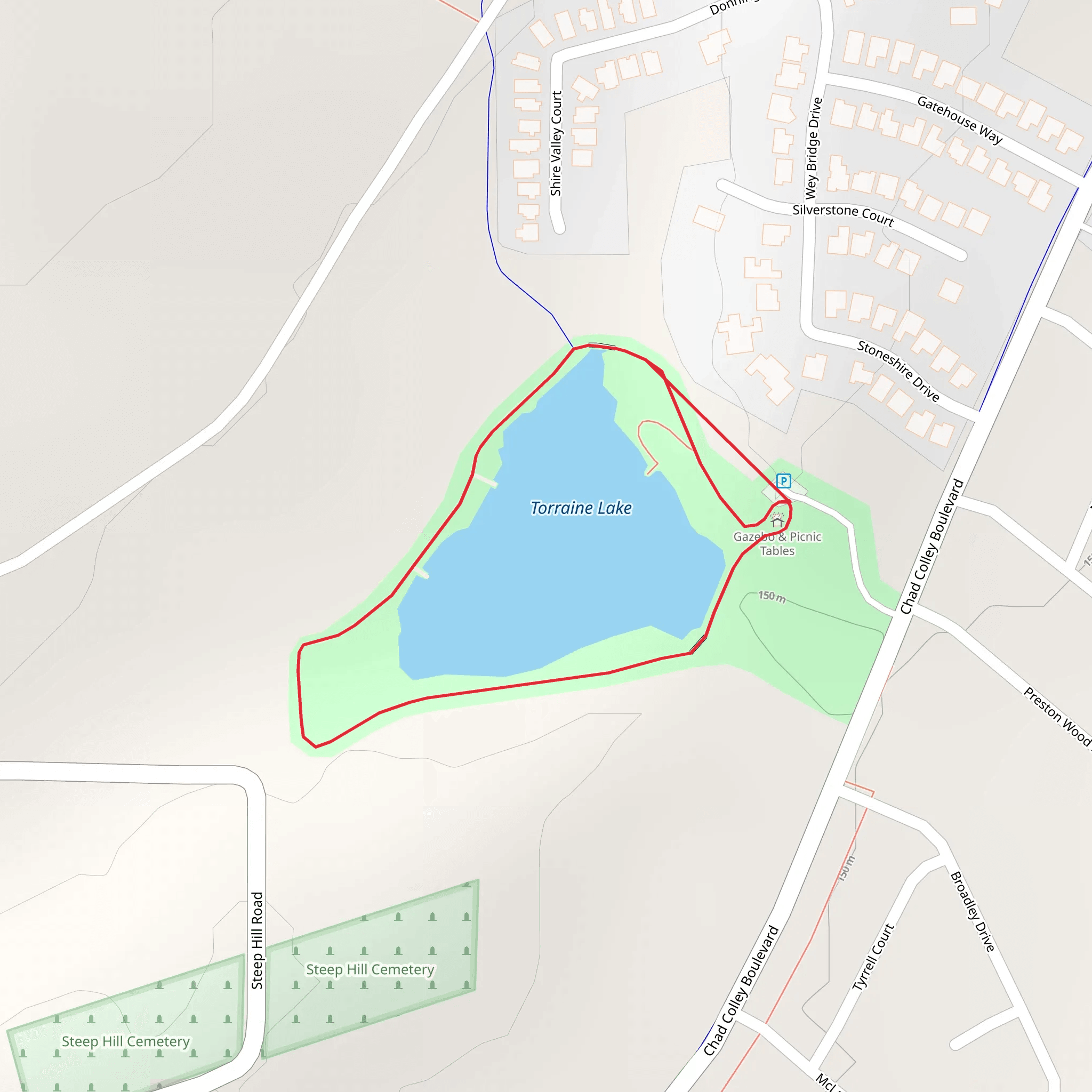 Torraine Lake Loop mobile static map