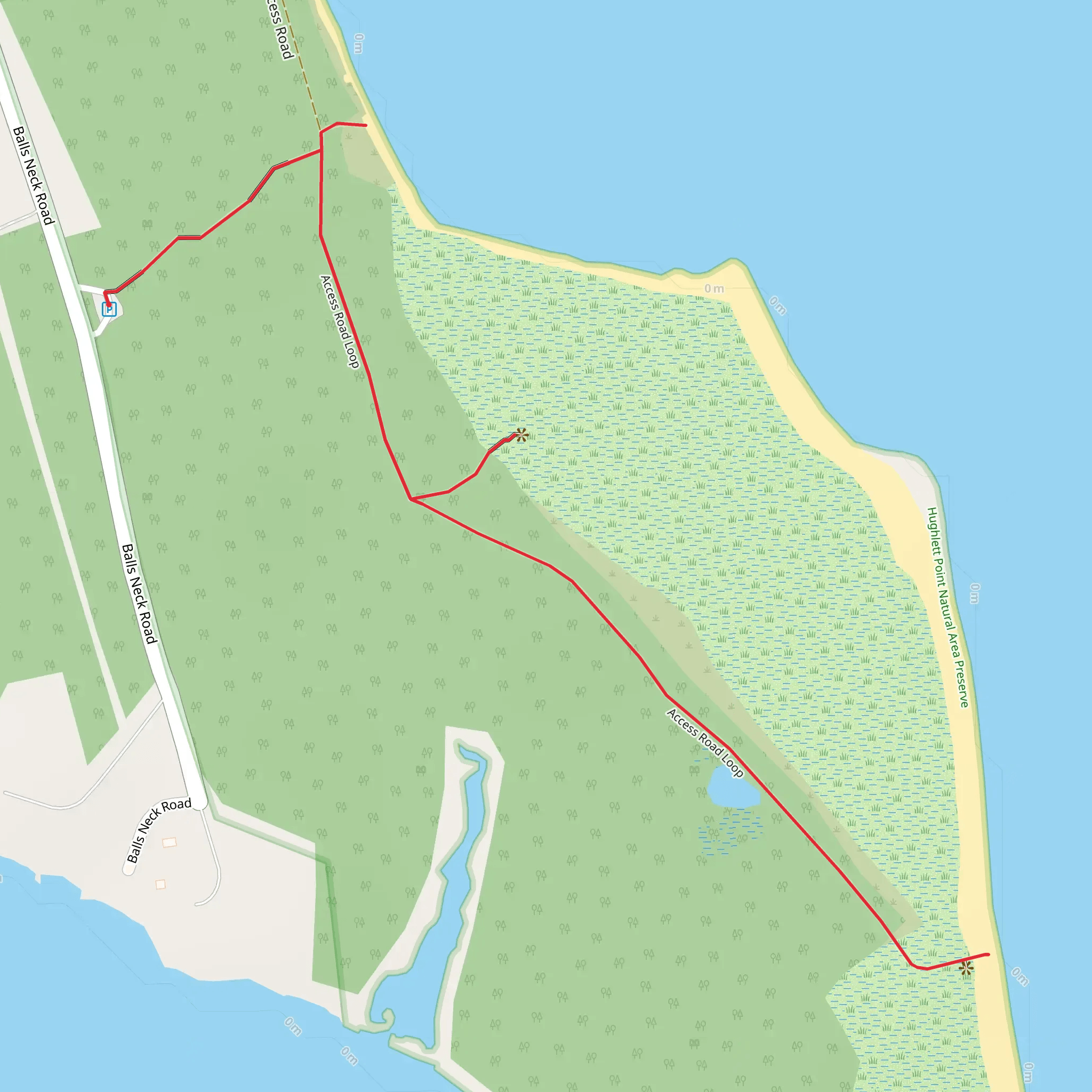 Access Road and Boardwalk Trail mobile static map