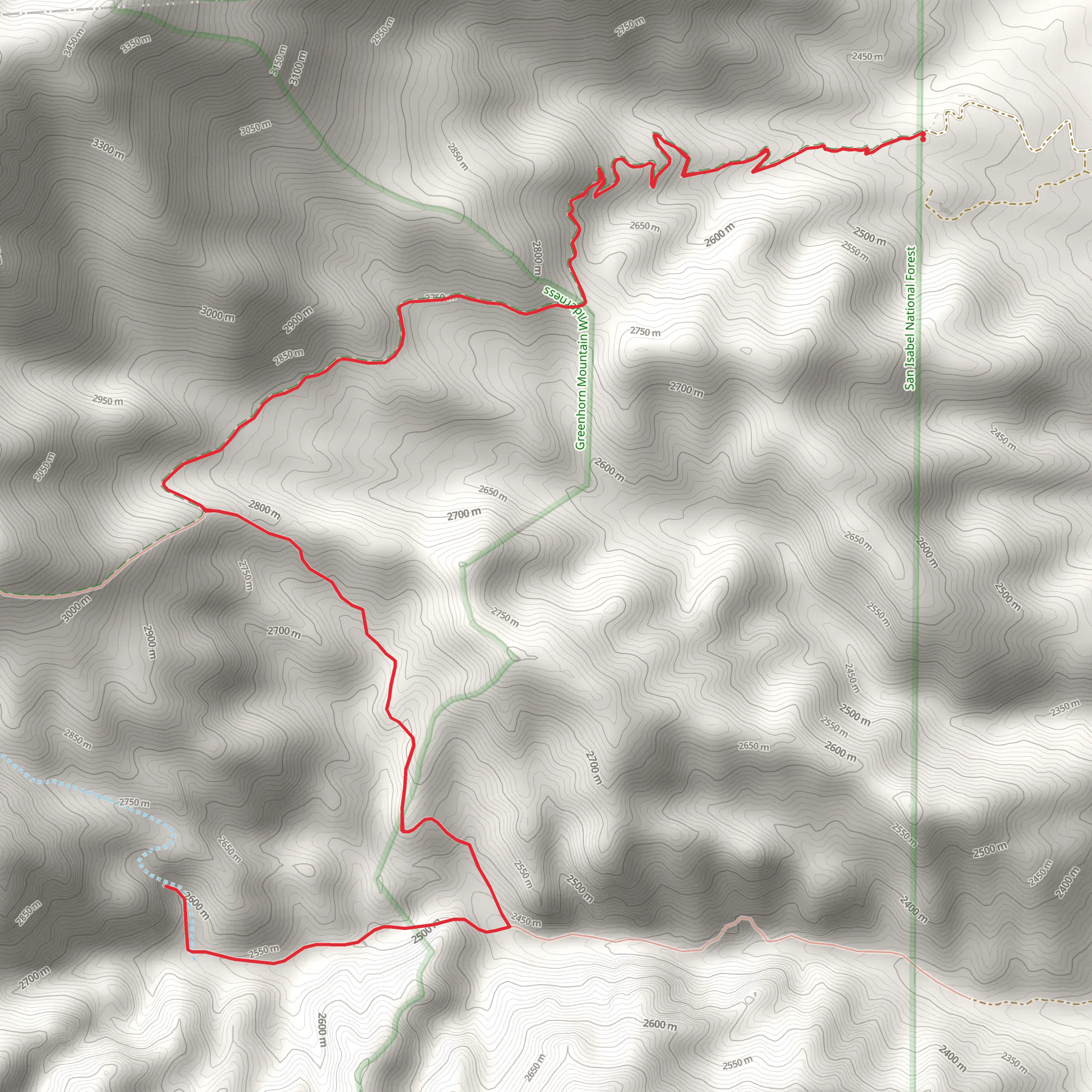 Bartlett Trail Out and Back mobile static map