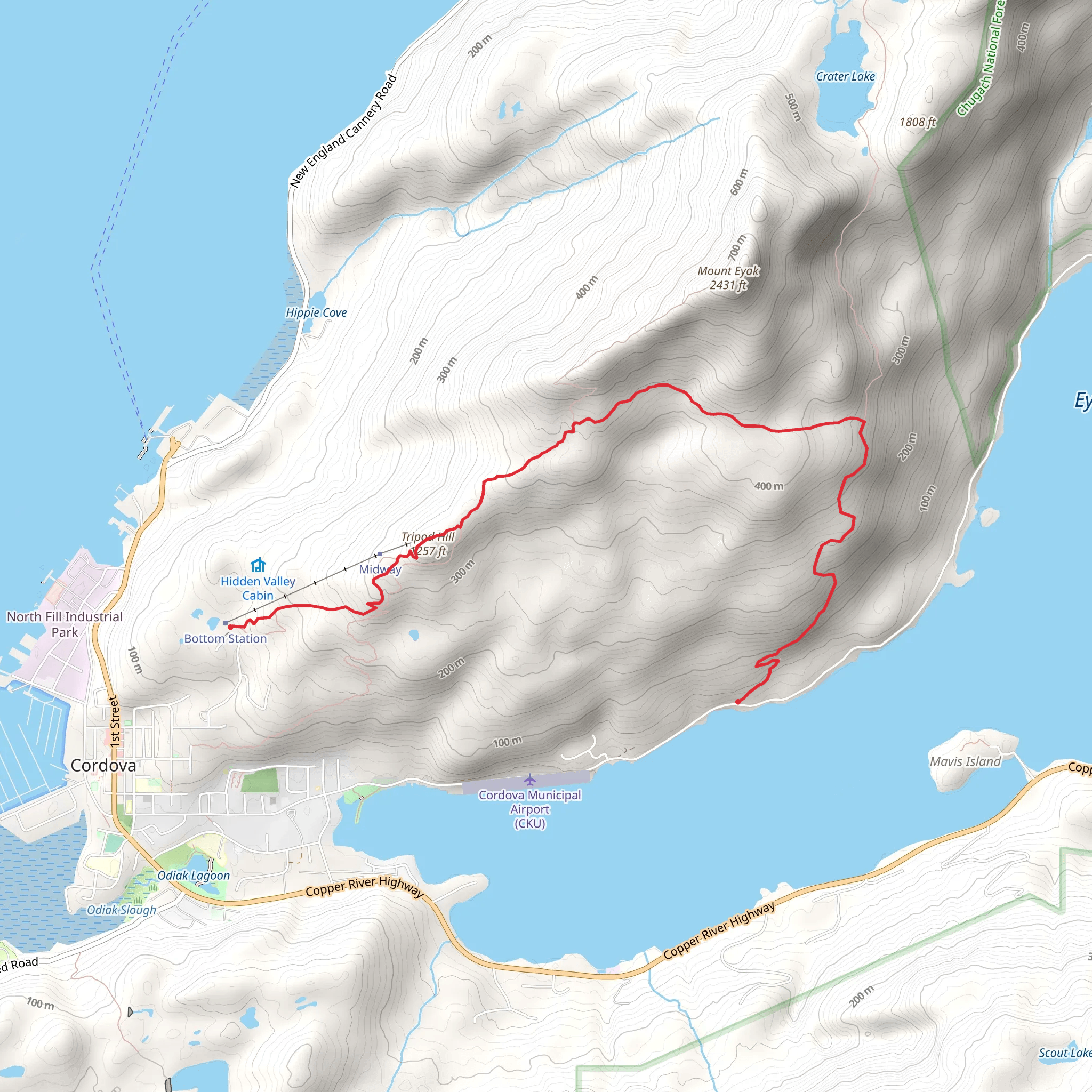 Mike O'Leary Trail mobile static map