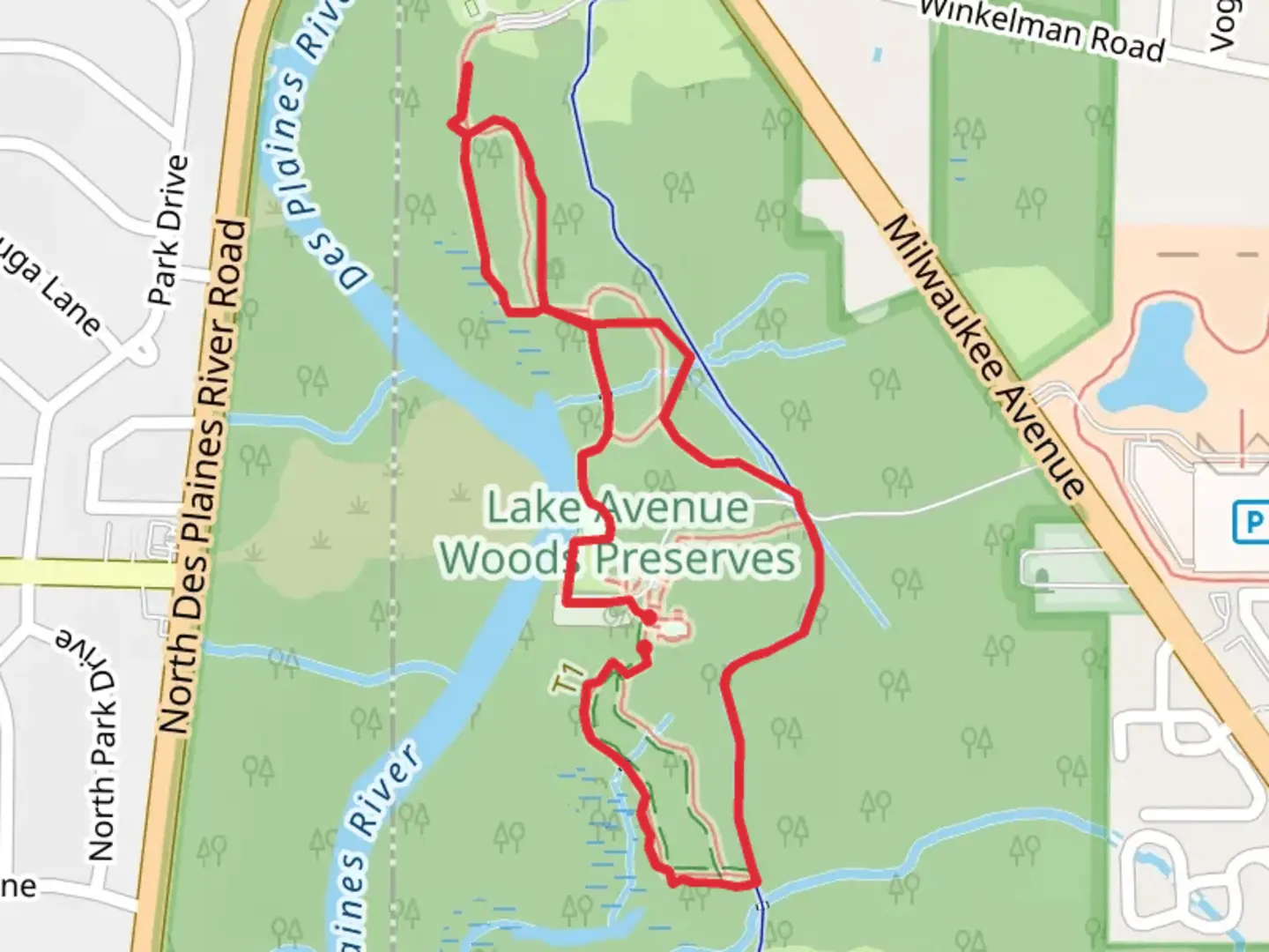 An image depicting the trail Little Fork, Green Bay and Des Plains River Loop Trail and its surrounding area.