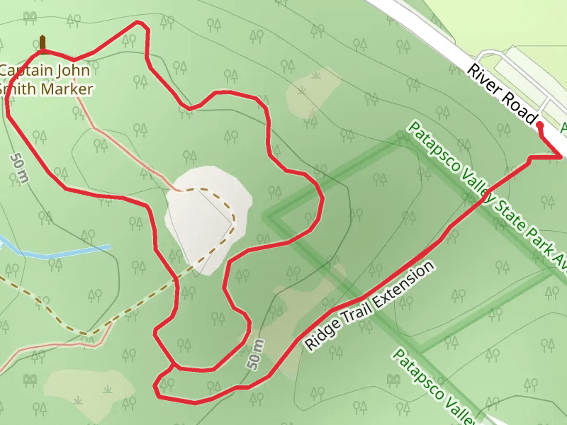 Captain John Smith Loop via Ridge Trail Extension