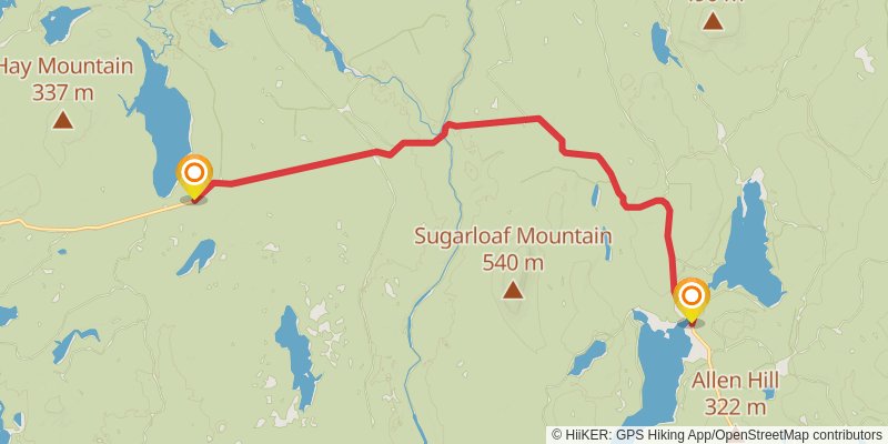 International Appalachian Trail - Maine stage 4 Map