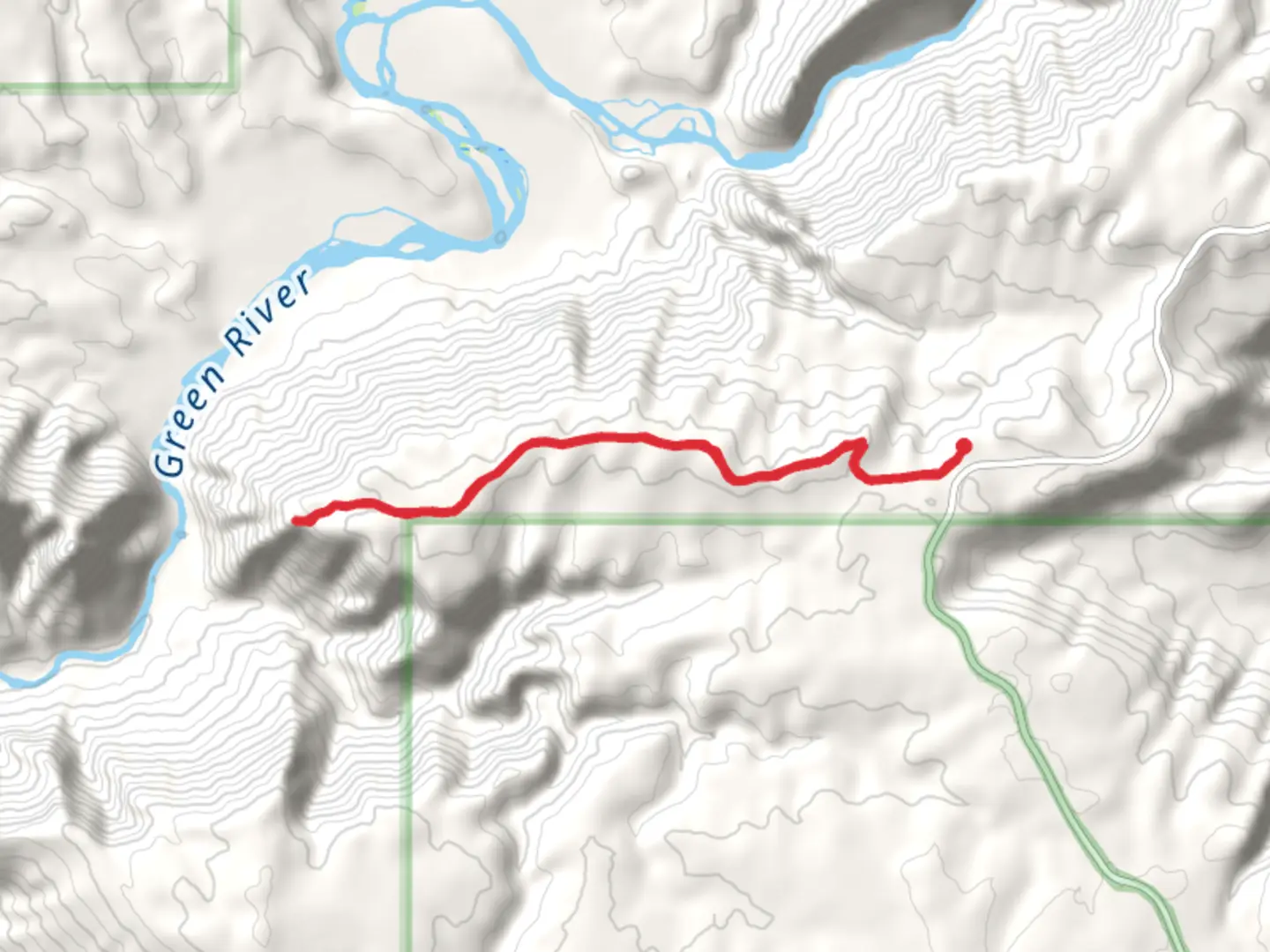 An image depicting the trail Ruple Ridge and Island Park Overlook and its surrounding area.