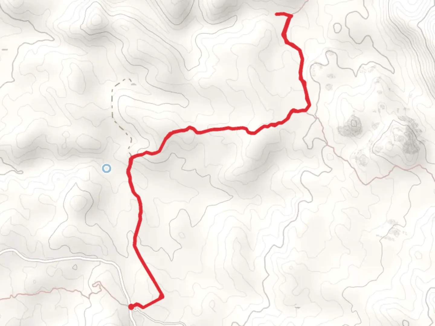 An image depicting the trail Upper Pasture Trail and White Rock Spring Trail and its surrounding area.