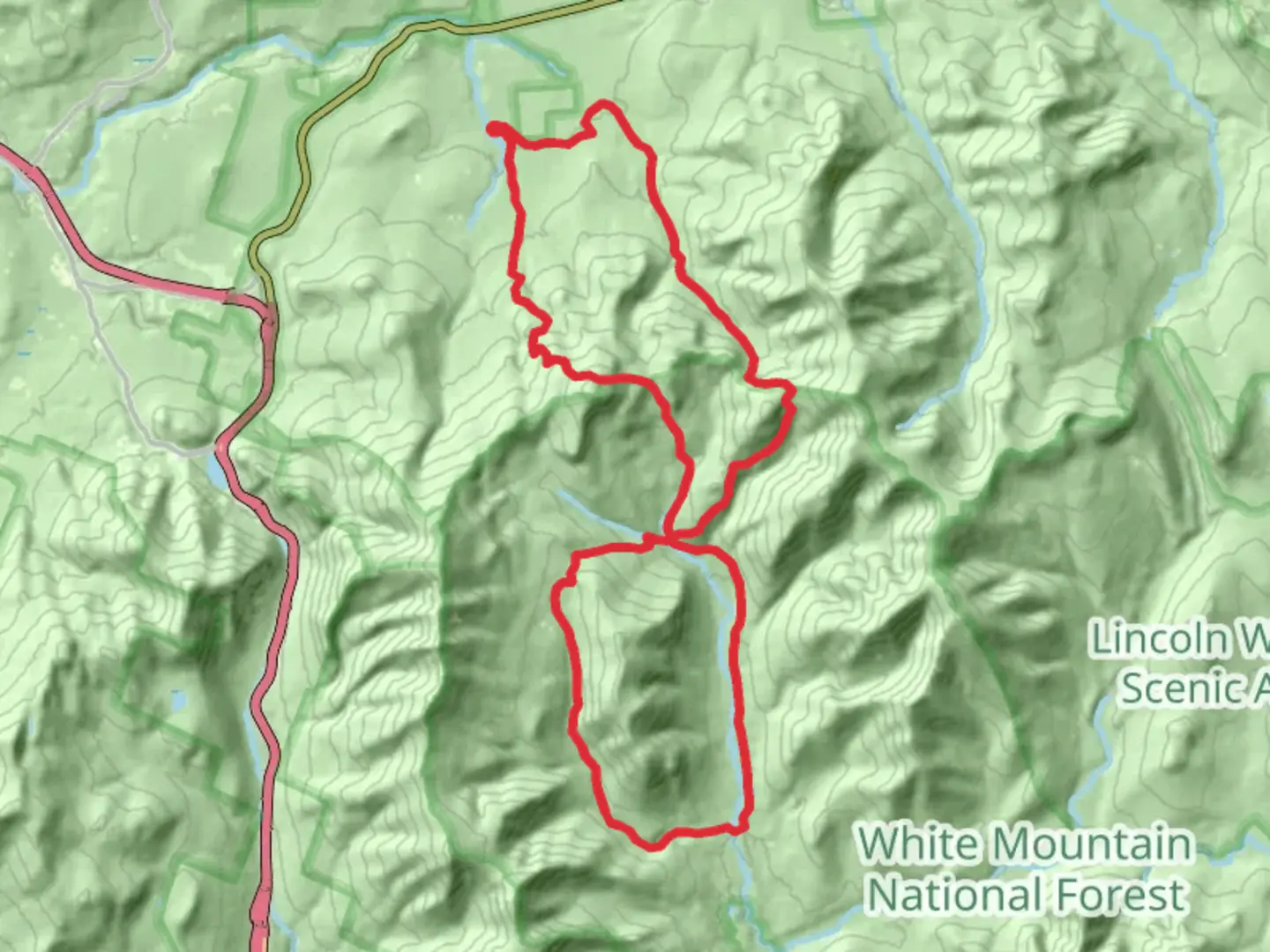 An image depicting the trail Thirteen Falls Loop and its surrounding area.