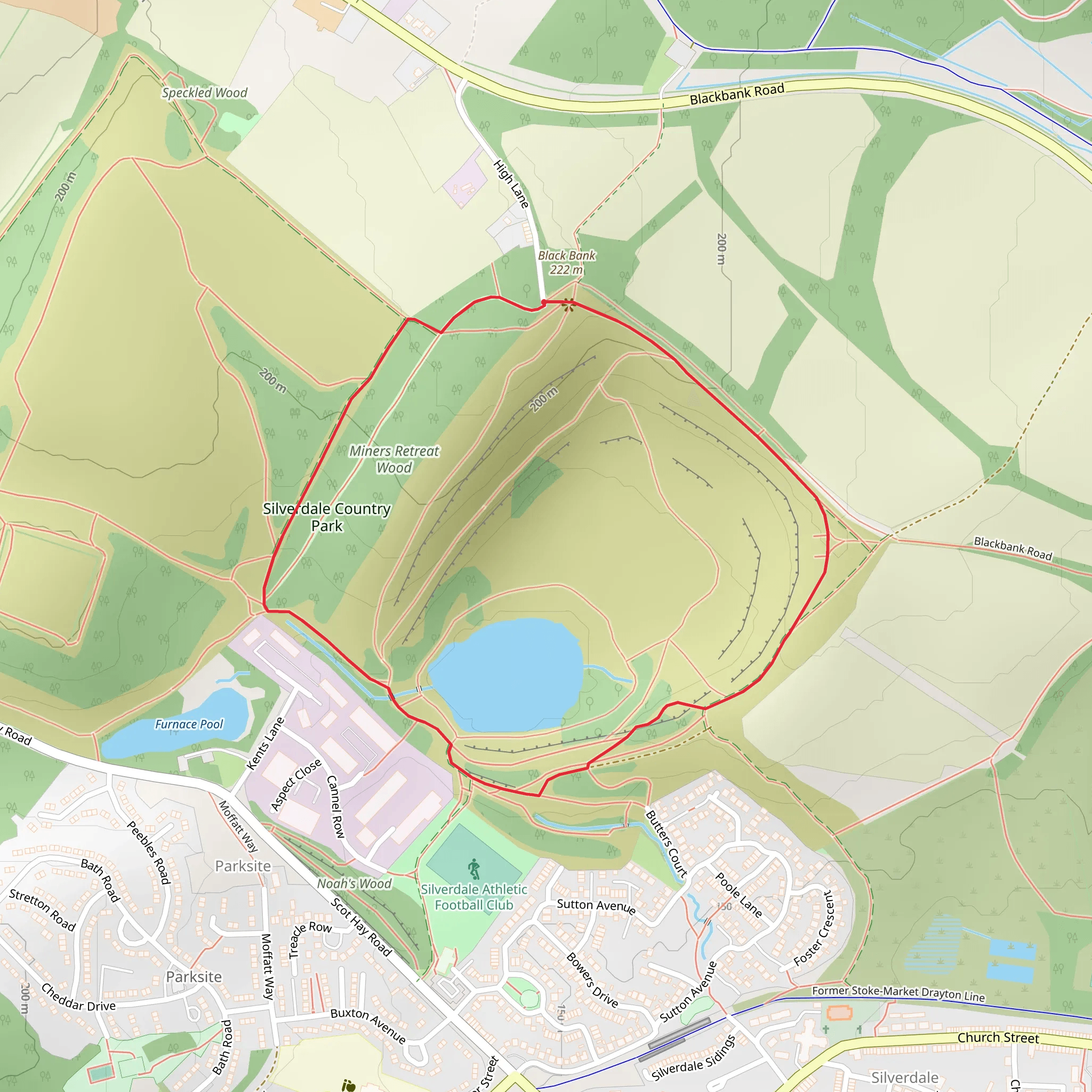 Miner's Retreat Wood Loop - SIlverdale Community Park mobile static map