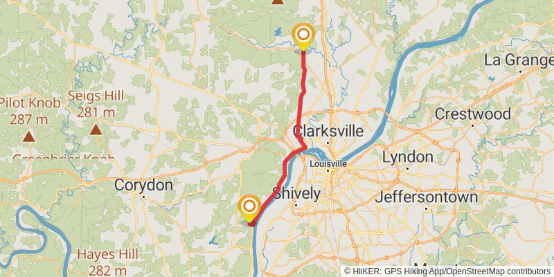 American Discovery Trail - South stage 7 Map