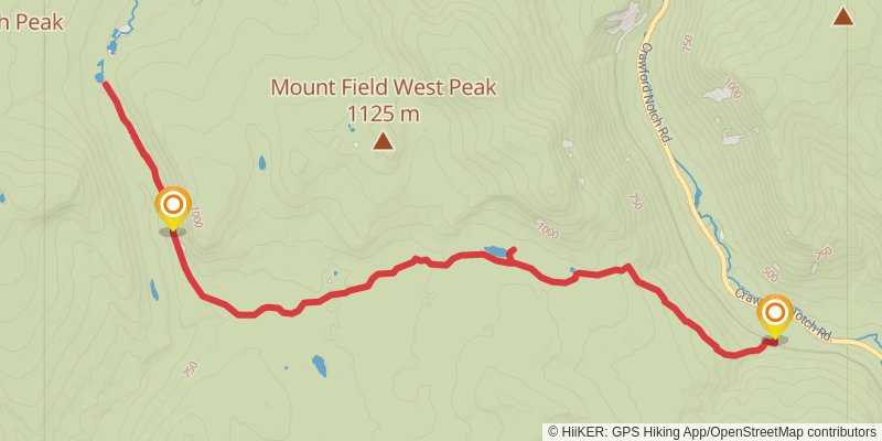 Ethan Pond Trail stage 2 Map