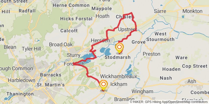 Four Pits Walk stage 2 Map