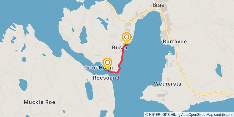 Coastal Walk of Shetland - West stage 3 Map