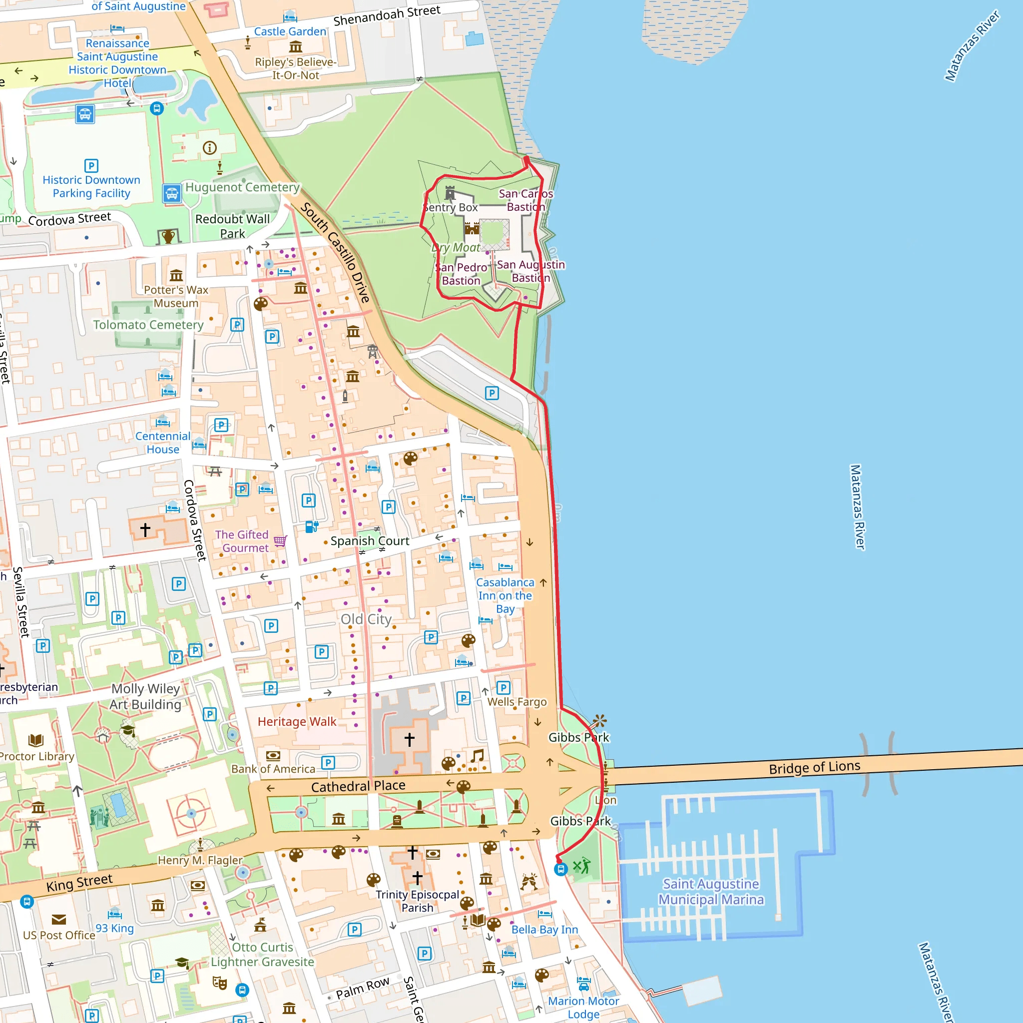 Gibbs Park Loop mobile static map