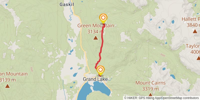 Continental Divide Trail alt 16 Map
