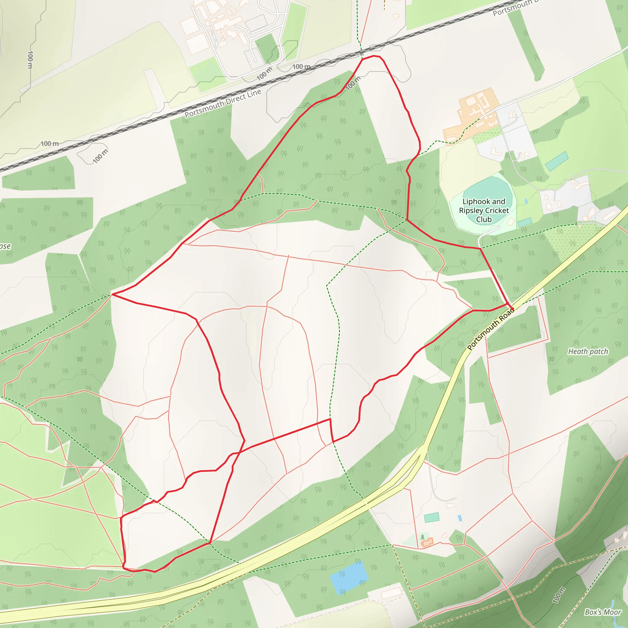 Chapel Common Loop mobile static map