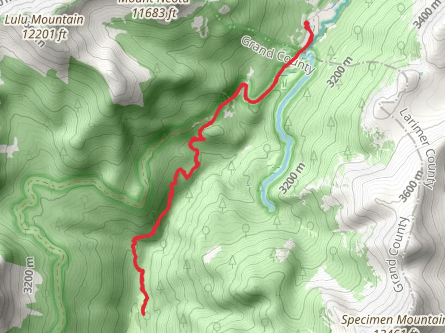 An image depicting the trail Little Yellowstone and its surrounding area.